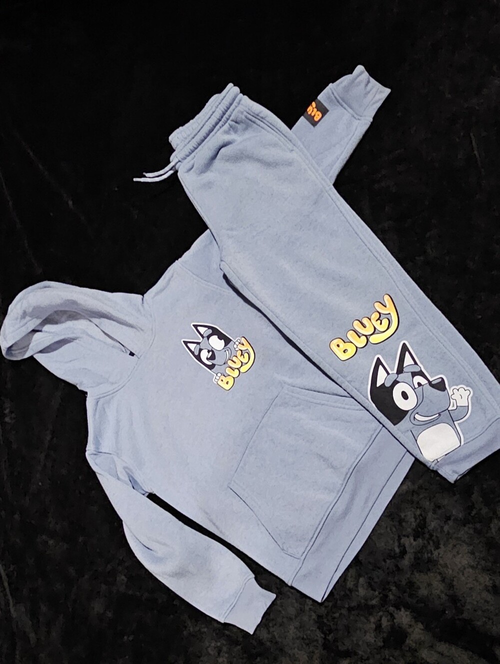 Bluey Kids Hoodie & Joggers Set - Light Blue